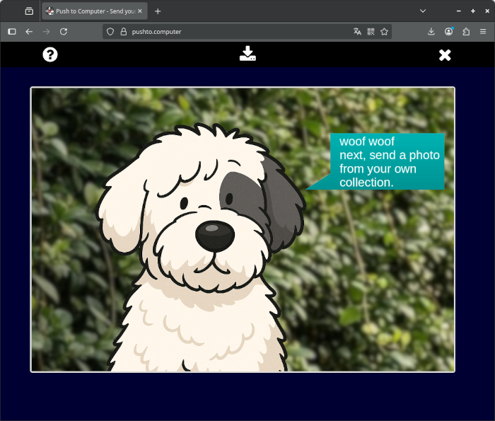 Sample result on the computer
