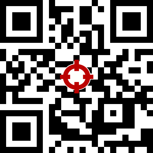 QR code with error correction level M, dimensions 25x25, encoding 26 characters